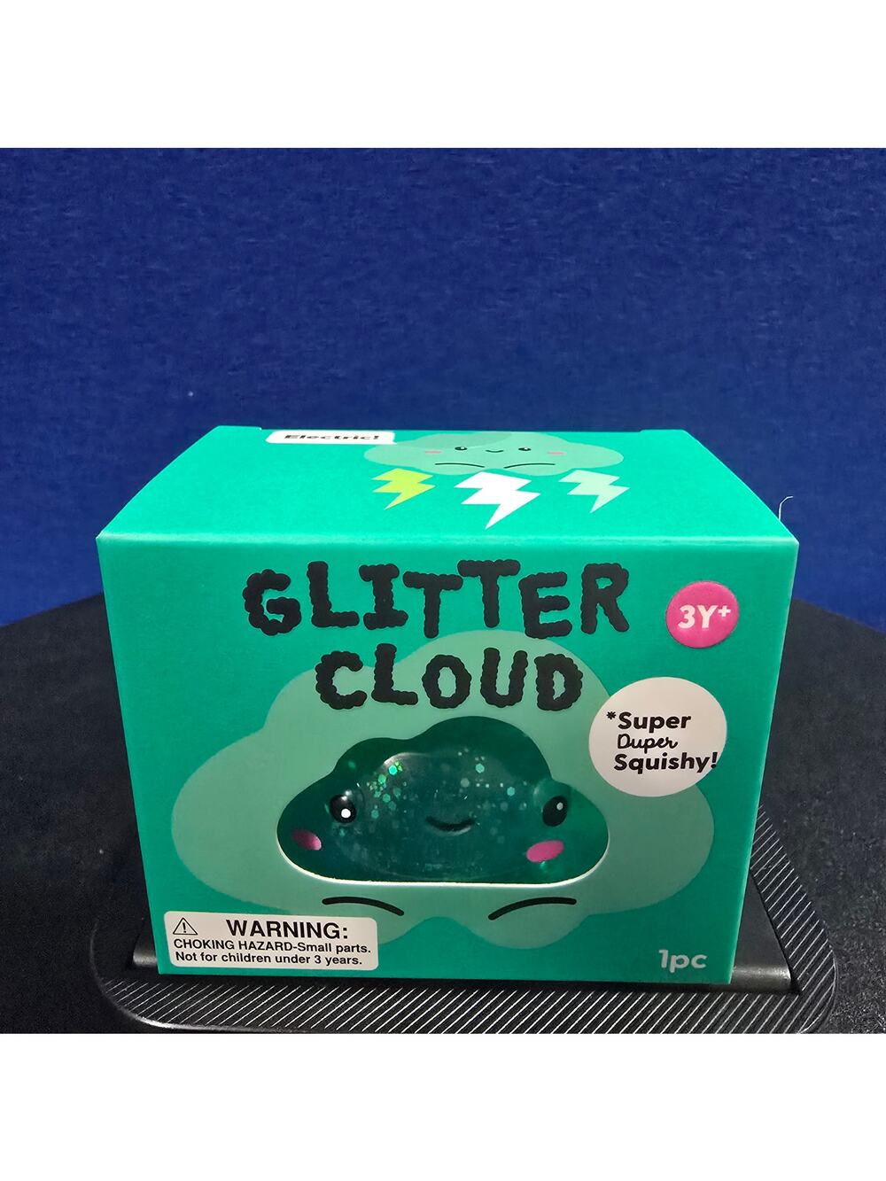 Glitter Cloud Super Duper Squishy Toy Glittery Stress Relief Sensory (Green)